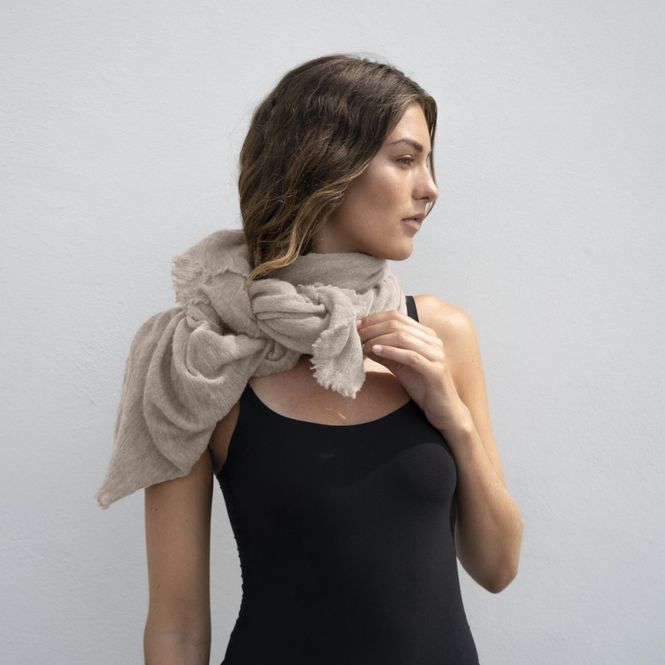 Hovedbilde Natura Cashmere Skjerf Light Beige 