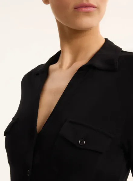 MAJESTIC FILATURES | ANNA SHIRT NOIR